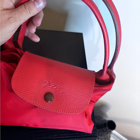 Longchamp Pliage tote Red, Polyamide Authentic - Picture 6 of 13